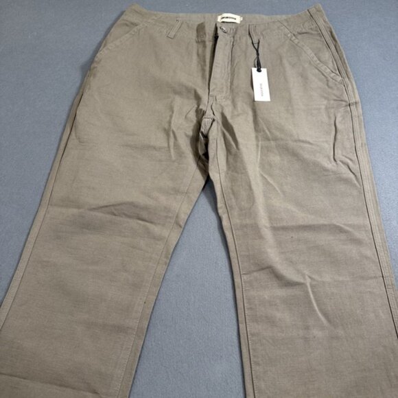 Taylor Stitch Morse Pant in SAGEBRUSH Size 33 x 32" Organic Cotton/ Linen NWT - Picture 2 of 11